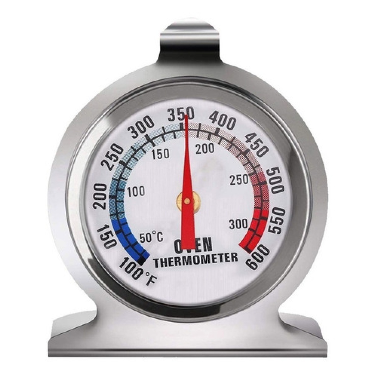 Termómetro De Horno En Acero Inoxidable - Rango 0-400°C, Grande Y Fácil De Leer, Ideal Para Hornear Y Barbacoa