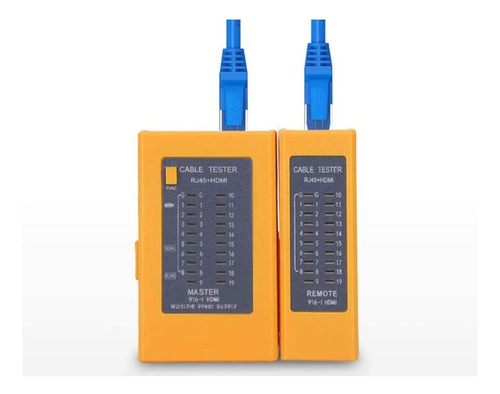 Tester Probador Cable De Red Utp Rj45 Corto Y Cruzado 2 En 1