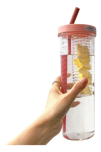 Vaso Con Sorbete Y Filtro 800 Ml Gran Capacidad Mt09018