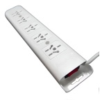 Alargue Prolongador Zapatilla 5 Toma Corriente Cable 3 Mts