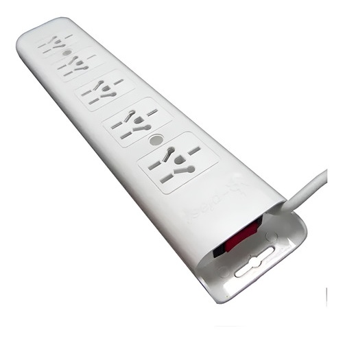 Alargue Prolongador Zapatilla 5 Toma Corriente Cable 3 Mts
