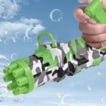 Burbujero Pistola Gun Semiautomatico Lanza Burbujas A Pilas - Image 12