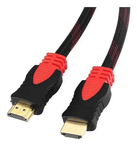 Cable Hdtv Mallado 5 Metros 1080p Full Hd Oro Alta Velocidad - Imagen 4