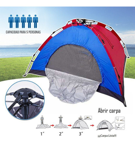 Carpa impermeable automática para 5 personas - Image 3