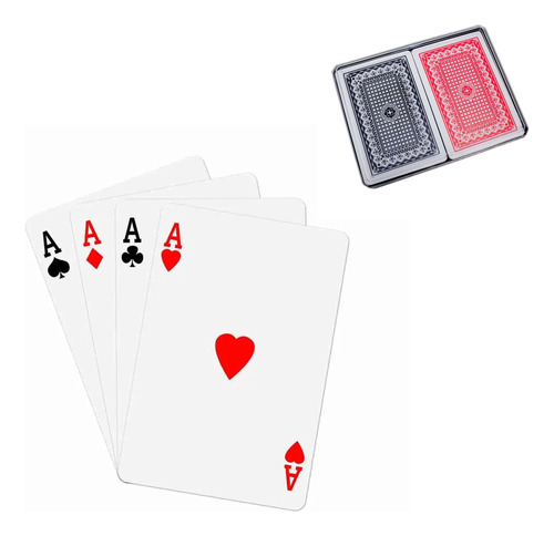 Cartas de póker 2 mazos con estuche P002 - Image 7