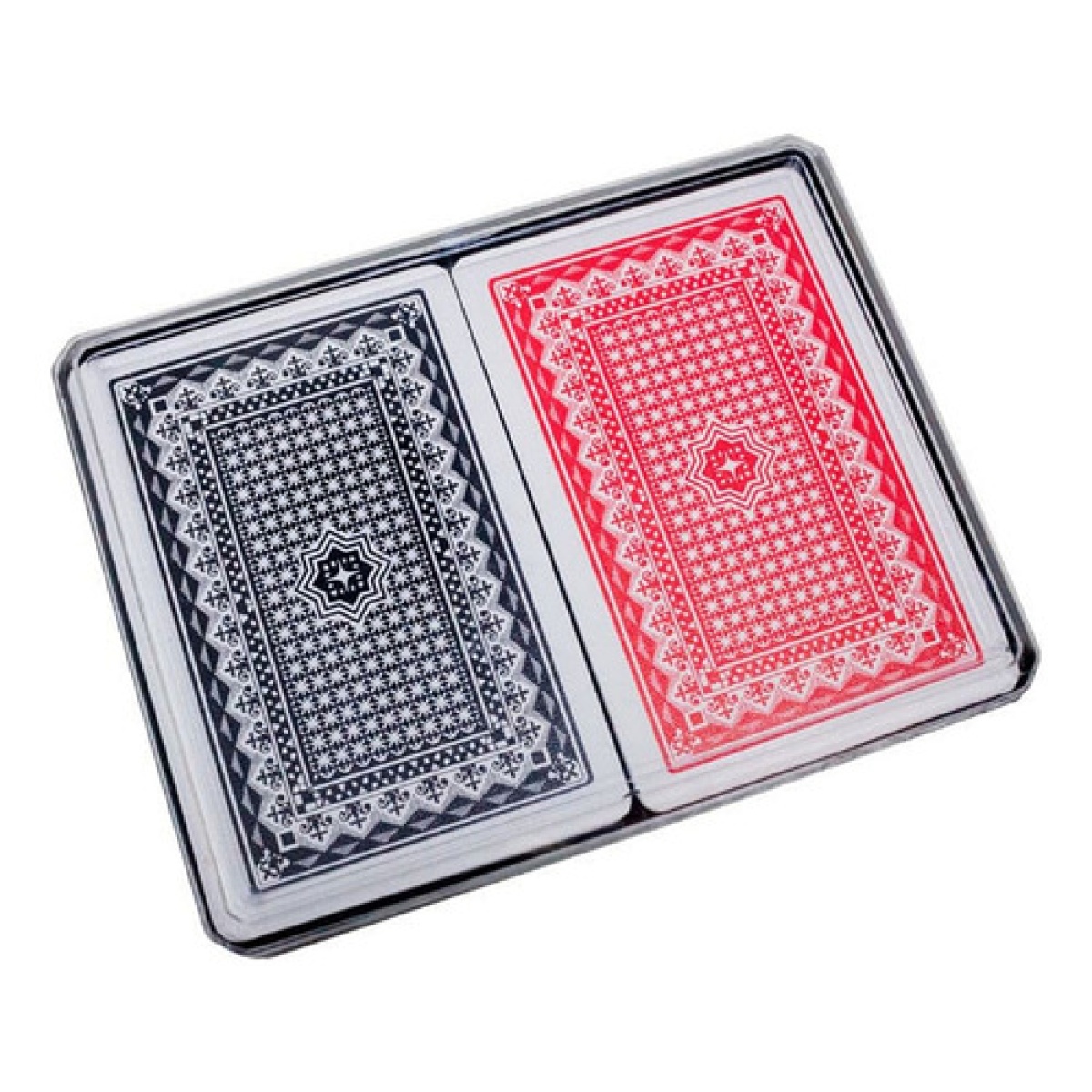 Aomaic 2 Barajas De Poker – Índice Estándar, 63x88 Mm, Azul Y Roja – Ideales Para Familias Y Fiestas