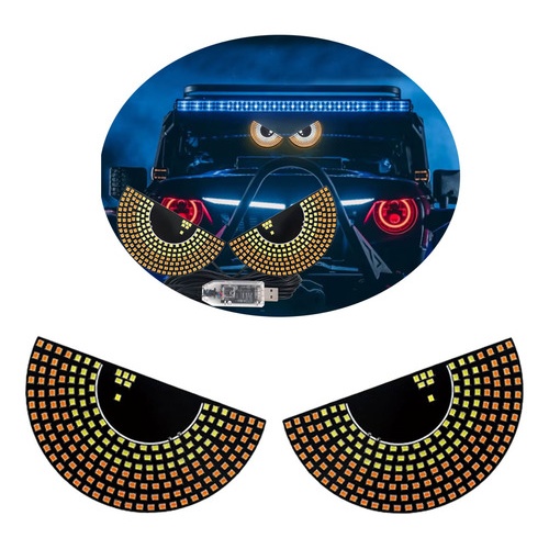 Cartel luminoso LED de ojos para auto Jm2515