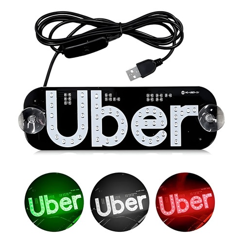 Cartel uber luz LED de parabrisa 25113