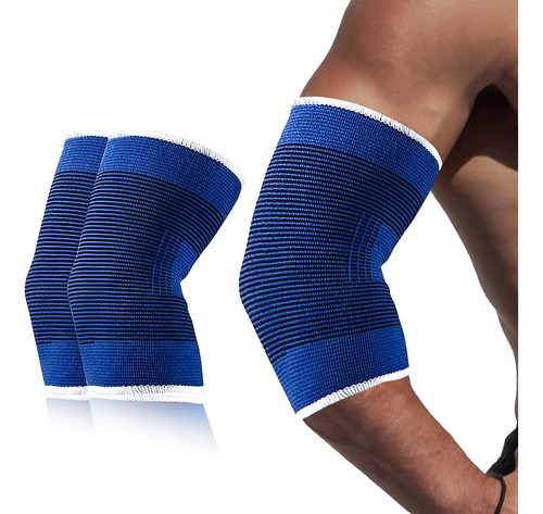 Coderas Elásticas Deportivas Esguince Tendinitis Dolores Par - Image 1