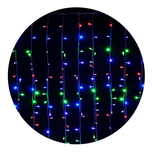 Guirnalda cortina led multicolor - 2.30 metros y 144 Zle-8