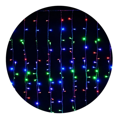 Guirnalda cortina led multicolor - 2.30 metros y 144 Zle-8 - Image 2