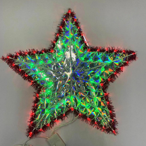 Corona estrella navideña LED RGB El235 - Imagen 6