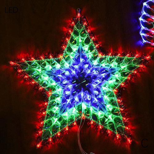 Corona estrella navideña LED RGB El235 - Imagen 3