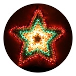 Corona estrella navideña LED RGB El235
