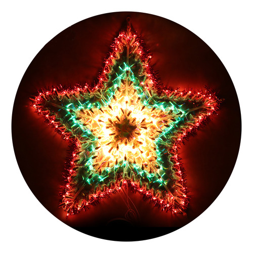Corona estrella navideña LED RGB El235