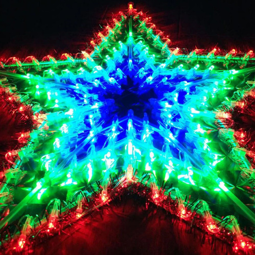 Corona estrella navideña LED RGB El235 - Imagen 4