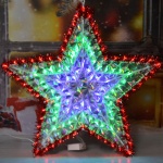 Corona estrella navideña LED RGB El235