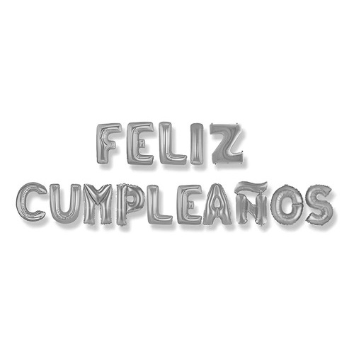 Globo letras feliz cumpleaños