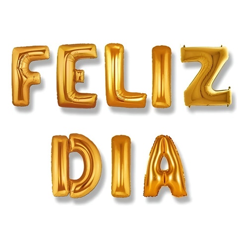 Globo letras feliz día