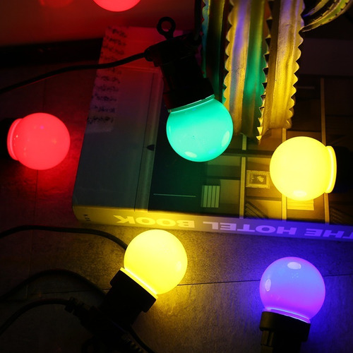 Guirnalda 10 focos multicolor de 5 metros - 220v - Image 5