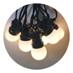 Guirnalda 10 focos LED blanco cálido 343ca