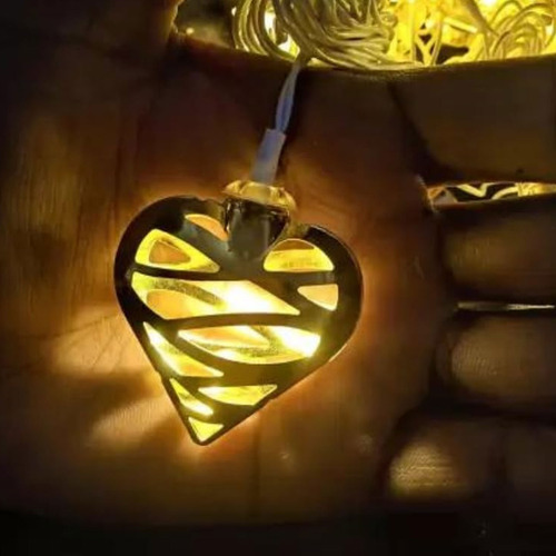 Guirnalda luces en forma de corazón LED cálidas 15314 - Image 8