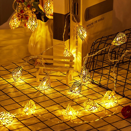 Guirnalda cálida en forma de hojas LED 2 metros Hoj55 - Image 9