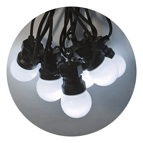 Guirnalda 10 focos LED blanco frío 343ca