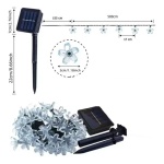 Guirnalda LED 20 flores cálidas solares 6,5 metros Sl0508 - Image 6