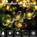 Guirnalda LED 20 flores cálidas solares 6,5 metros Sl0508 - Image 5