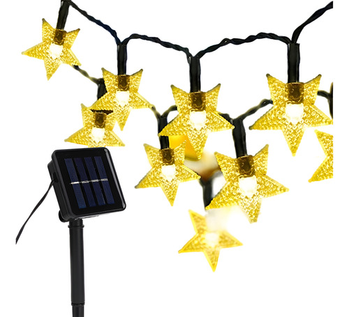 Guirnalda 30 luces LED estrellas solar 15318