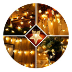 Guirnalda 30 luces LED estrellas solar 15318 - Imagen 3