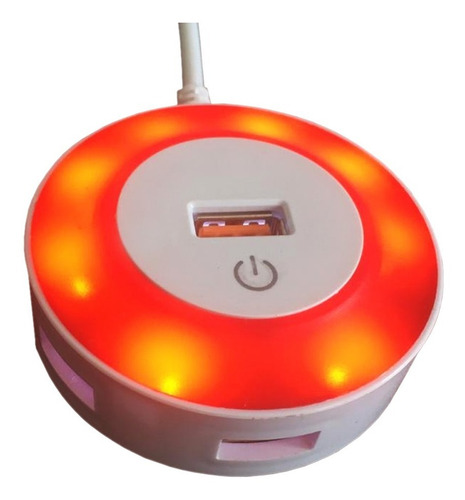 Hub USB táctil con LED 4 puertos USB 2.0