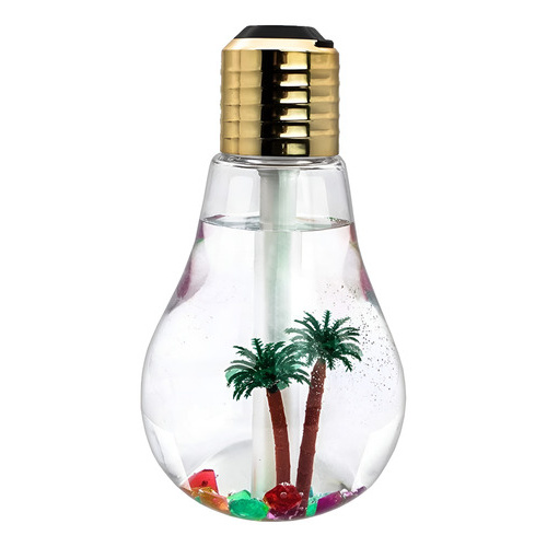 Humidificador Difusor Aromatizador Foco Con Palmeras 400 Ml