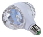 Bola de rayos led giratoria doble