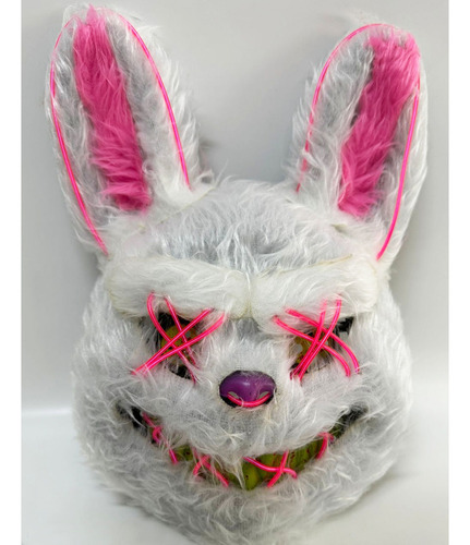 Máscara conejo con luz neón Halloween Yj0912 - Image 6