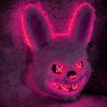 Máscara conejo con luz neón Halloween Yj0912 - Image 2