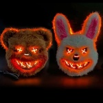 Máscara conejo con luz neón Halloween Yj0912 - Image 9