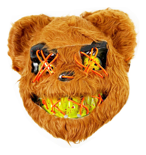 Máscara de oso con luz neón halloween Yj0913 - Image 5