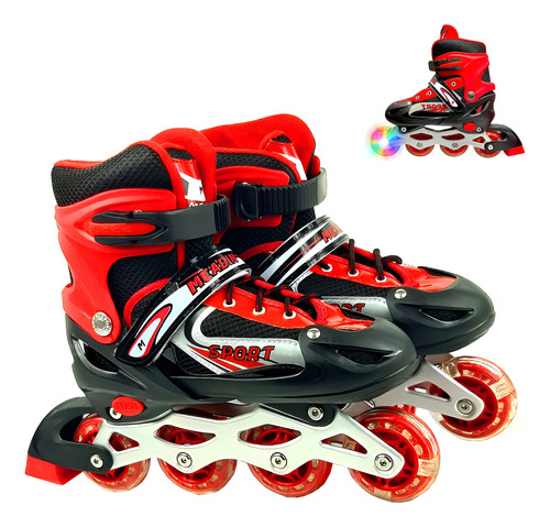 Patines rollers extensibles con luces LED W-21-1 - Image 30