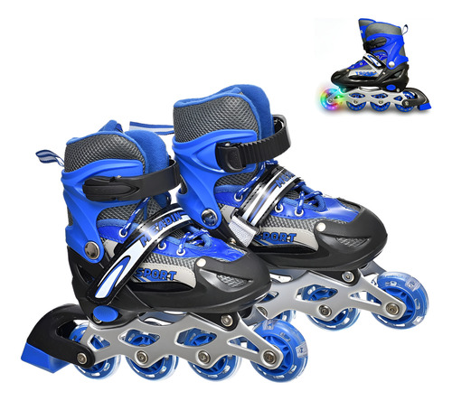 Patines rollers extensibles con luces LED W-21-1 - Image 20