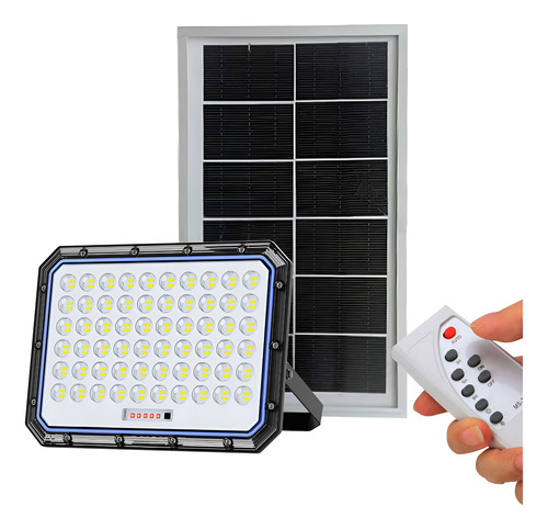 Reflector LED 100W con panel solar - Image 1