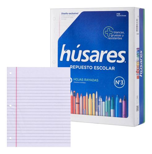 Repuesto hojas rayadas 480 resma - Image 1