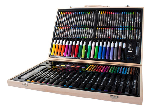 Set arte infantil en maletín con 188 piezas 25003