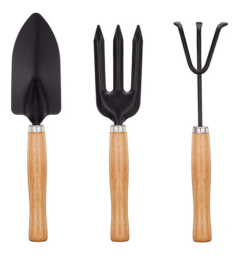 Set jardinería pala rastrillo y removedor