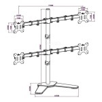 Soporte base para 4 monitores K7903 - Image 10