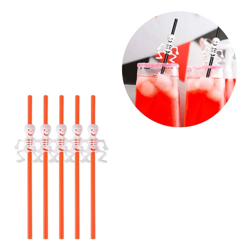Sorbetes X5 calavera reutilizables Halloween A0201