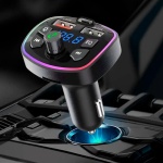 Transmisor Fm Bluetooth Auto Cargador Usb Multicolor Q7 - Image 3