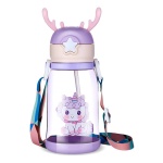 Botella infantil con cuernos de reno 600 Ml con correa Mt09017 - Image 8
