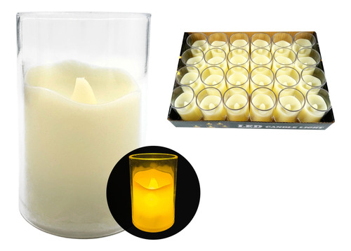 Velas LED X 24 cálidas Zle22 - Image 1